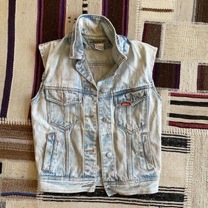 vintage jordache jean denim vest